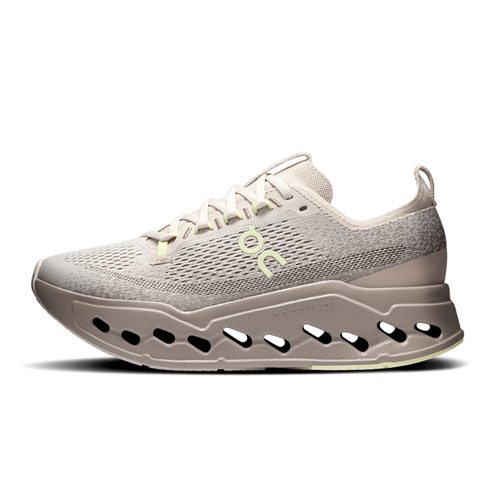On Women’s Cloudsurfer Max - Pelican / Limelight - Interval Running