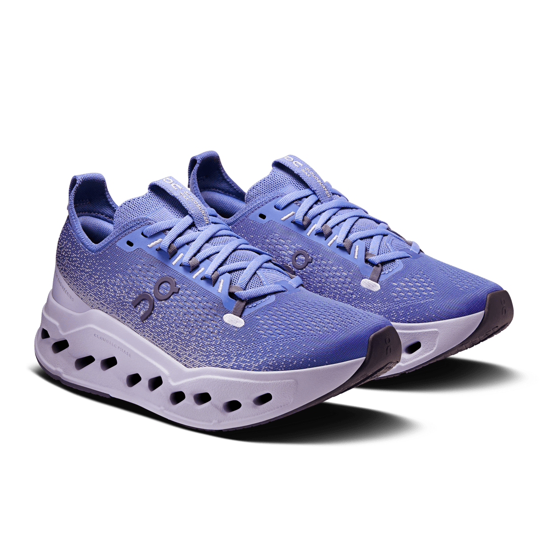 On Women’s Cloudsurfer Max - Sailor / Thistle - Interval Running