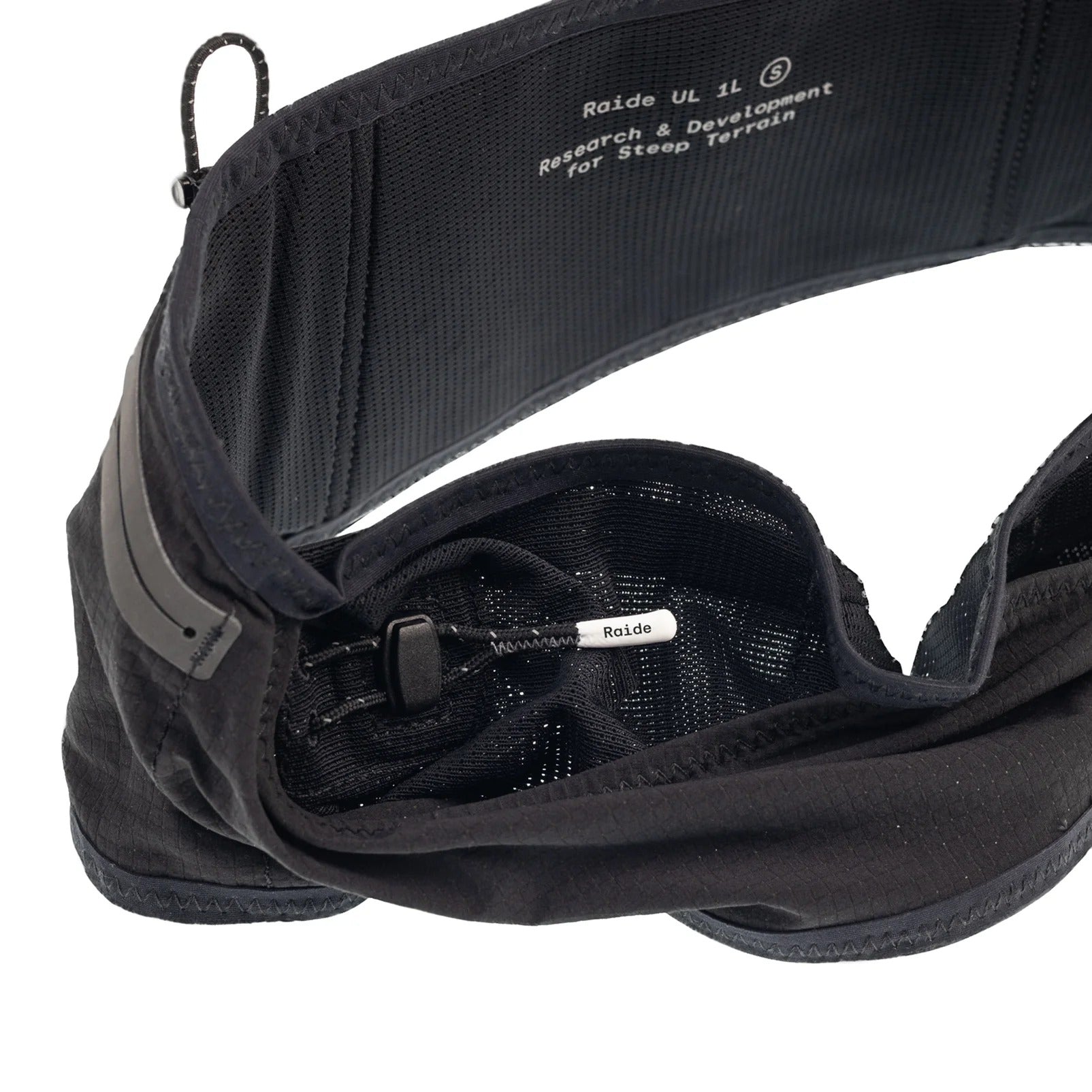 Raide UL 1L Running Belt | Black - Interval Running