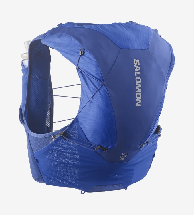 Salomon Advance Skin 12 Running Vest - Nautical Blue / Limoges - Interval Running