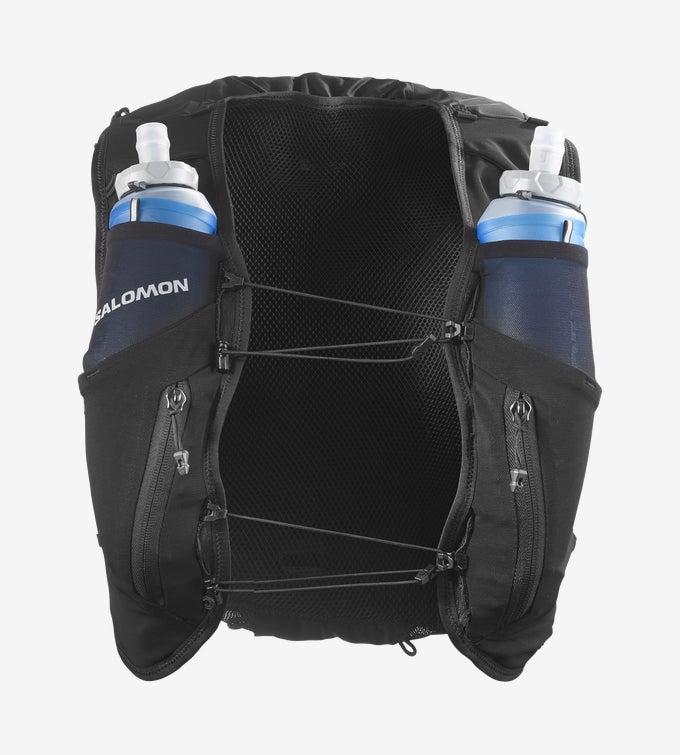 Salomon Advance Skin 12 Women's Running Vest - BLACK / Asphalt - Interval Running