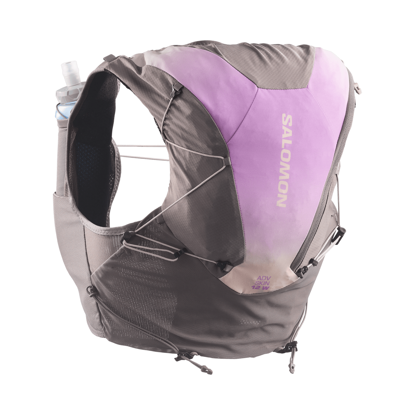Salomon Advance Skin 12 Women's Running Vest - Iron / Shadow Gray - Interval Running