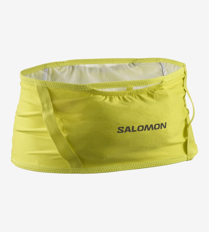 Salomon High Pulse Belt - Sulphur Spring / Glacier Gray - Interval Running