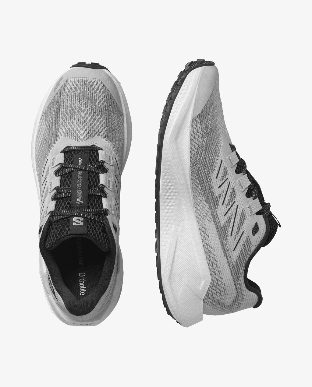 Salomon Men's Aero Blaze 3 GRVL | Lunar Rock / White / Black - Interval Running