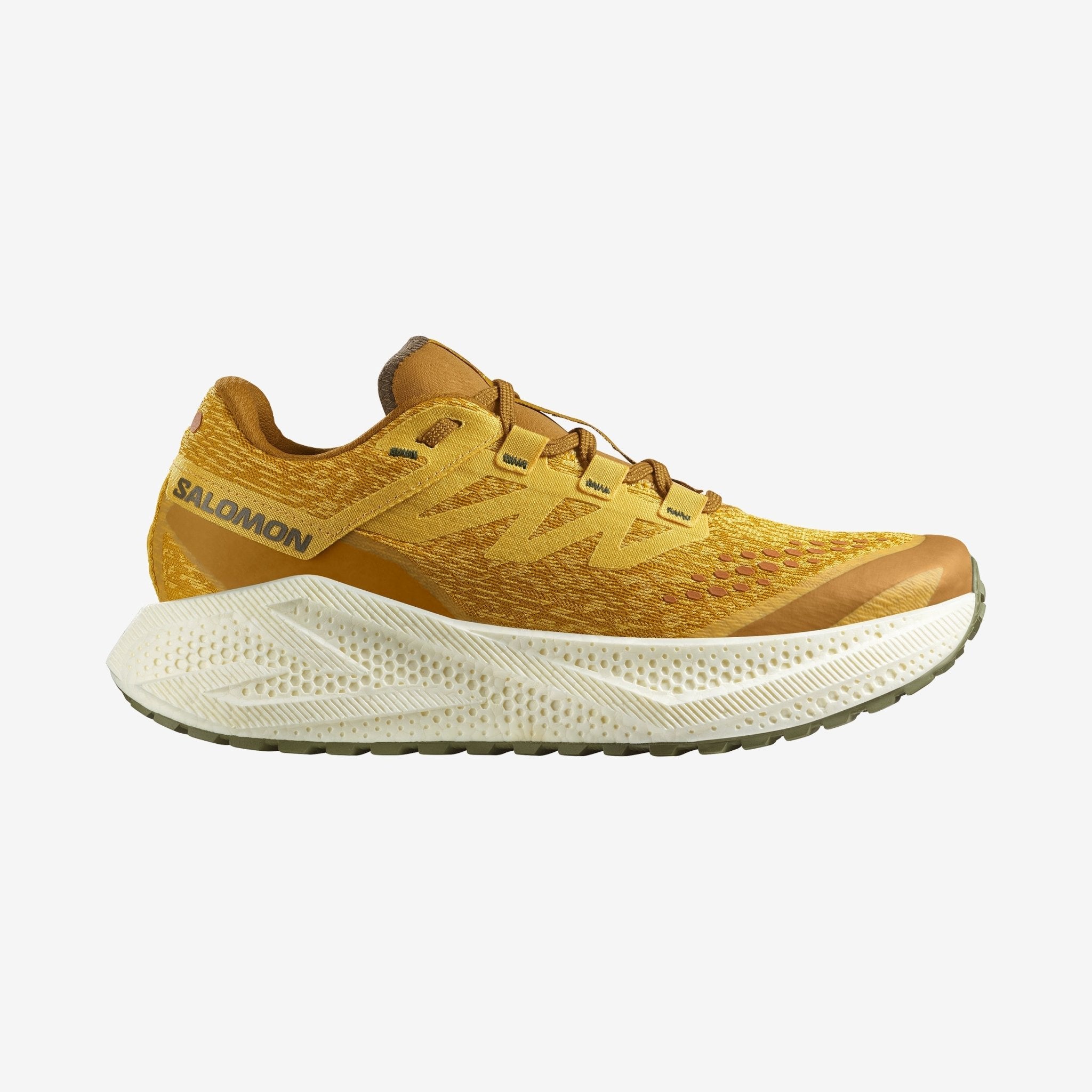 Salomon Men's Aero Glide 3 GRVL – Spicy Mustard / Vanilla Ice - Interval Running