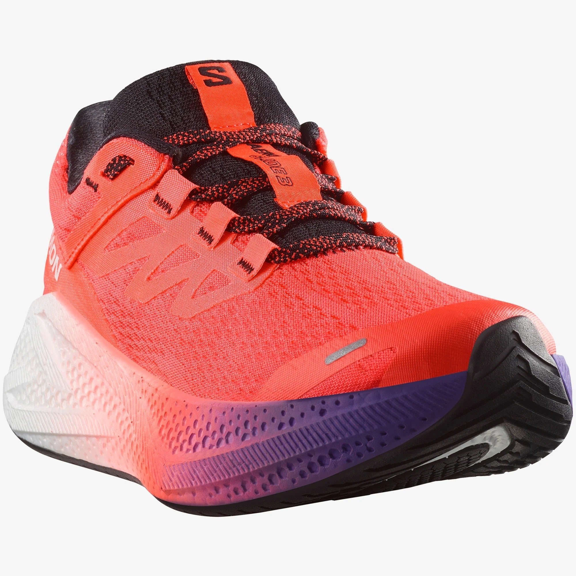 Salomon Men's Aero Glide 3 | Neon Flame / White / Black - Interval Running