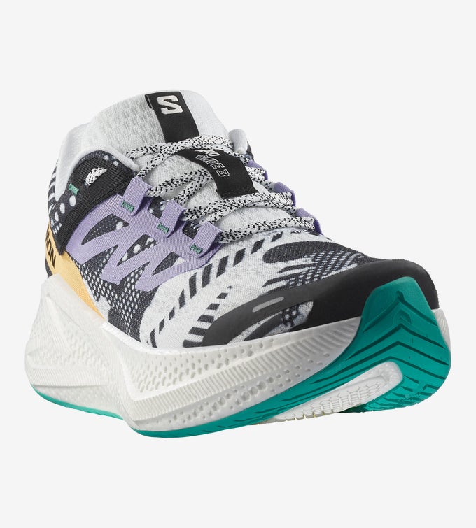 Salomon Men's Aero Glide 3 Proto Pack – White / Black / Waterfall - Interval Running