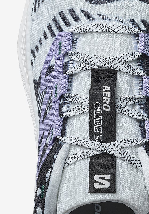 Salomon Men's Aero Glide 3 Proto Pack – White / Black / Waterfall - Interval Running