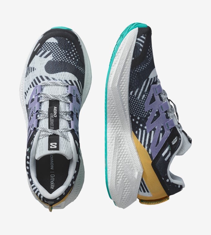 Salomon Men's Aero Glide 3 Proto Pack – White / Black / Waterfall - Interval Running