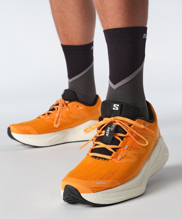 Salomon Men's Aero Glide 3 - Turmeric / White / Black - Interval Running