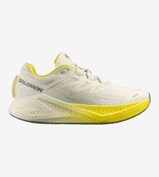 Salomon Men's Aero Glide 3 - Vanilla / Blazing Yellow / Sedona Sage - Interval Running