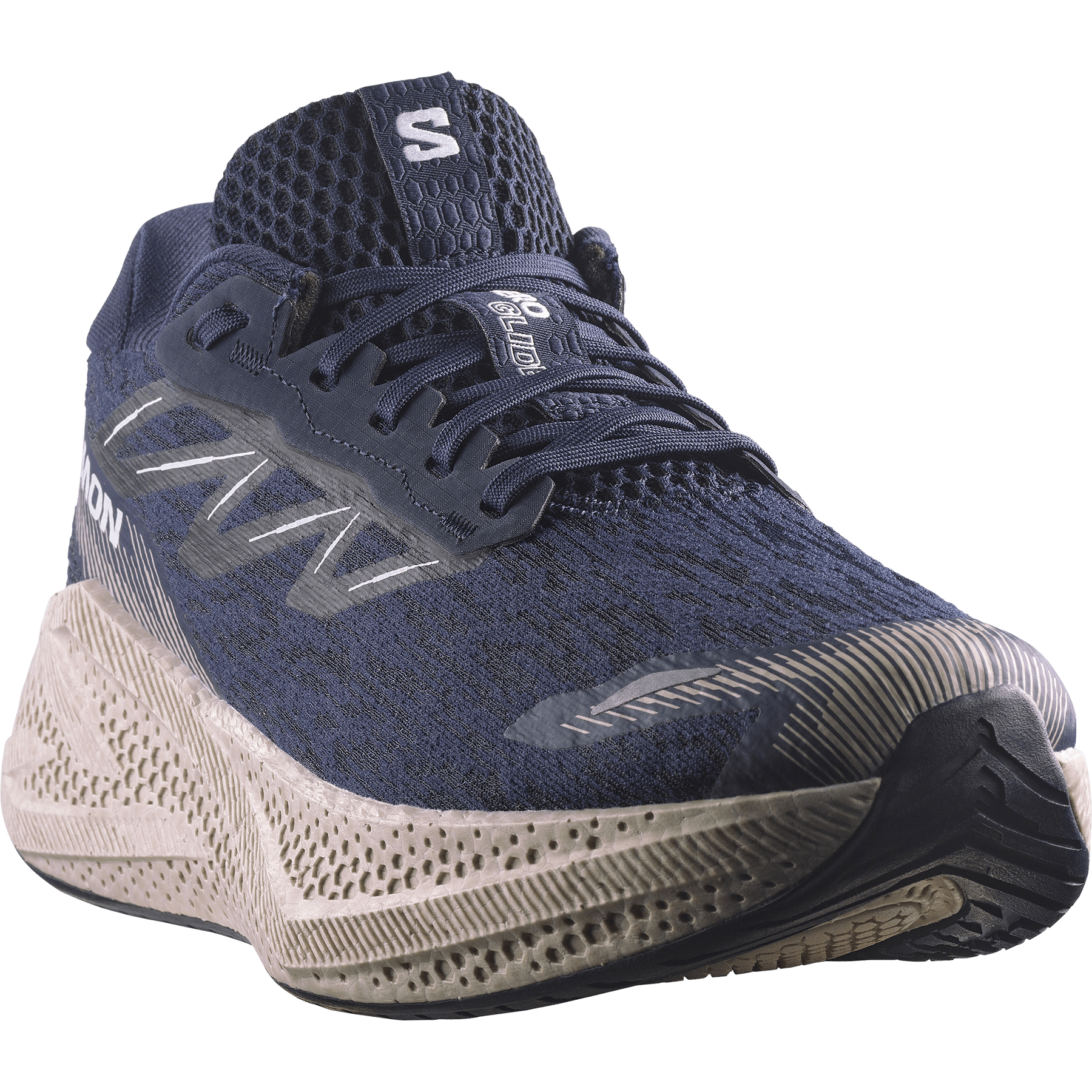 Salomon Men's Aero Glide 4 – Maritime Blue / Silver White / Cloud - Interval Running