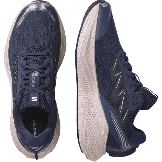 Salomon Men's Aero Glide 4 – Maritime Blue / Silver White / Cloud - Interval Running