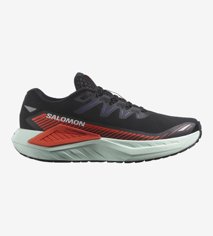 Salomon Men's DRX DEFY GRVL - Black / Cherry Tomato / Bay - Interval Running