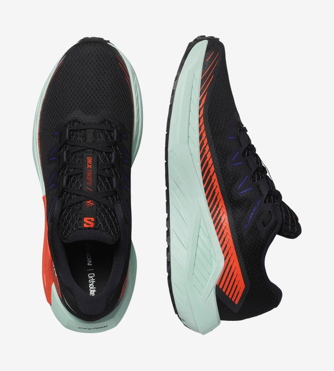 Salomon Men's DRX DEFY GRVL - Black / Cherry Tomato / Bay - Interval Running