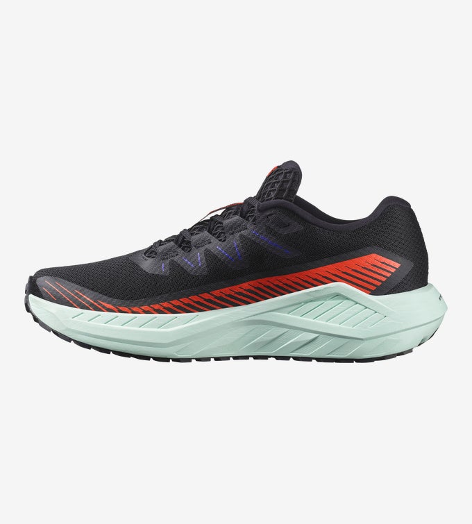 Salomon Men's DRX DEFY GRVL - Black / Cherry Tomato / Bay - Interval Running