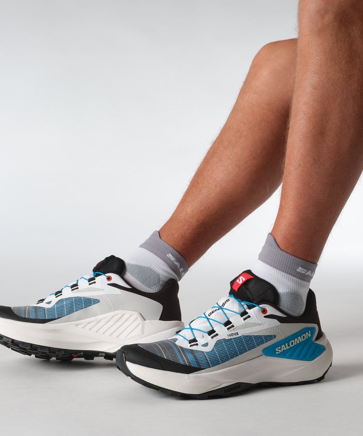 Salomon Men's Genesis - Black / White / Transcend Blue - Interval Running
