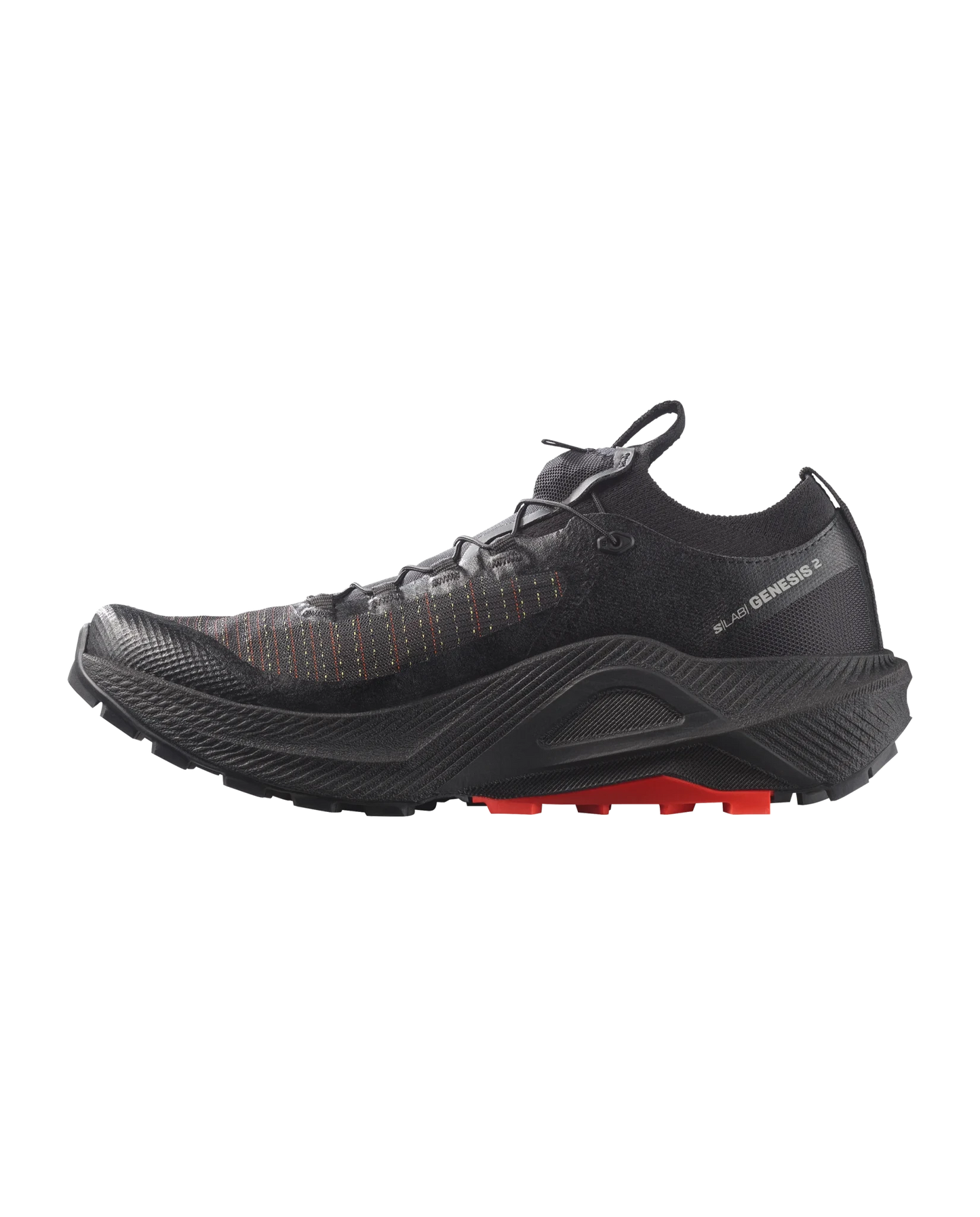 Salomon S/Lab Genesis 2 - Unisex - Black / Black / Fiery Red - Interval Running