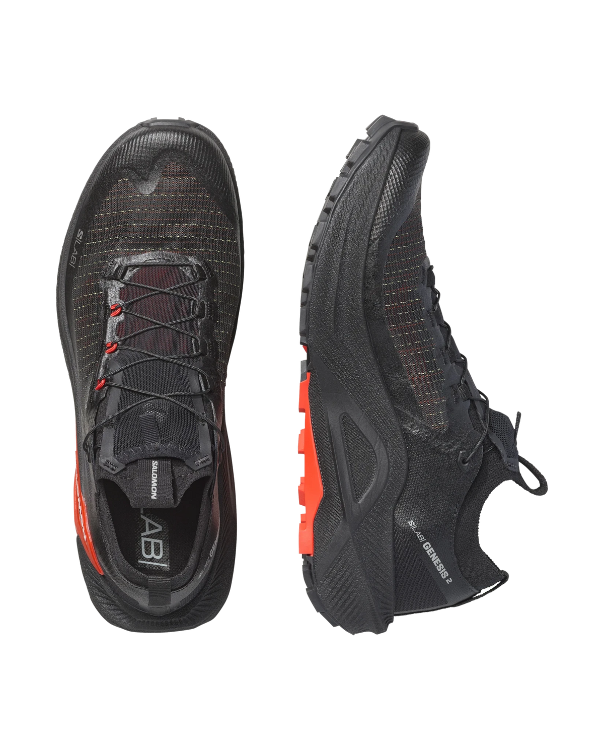 Salomon S/Lab Genesis 2 - Unisex - Black / Black / Fiery Red - Interval Running