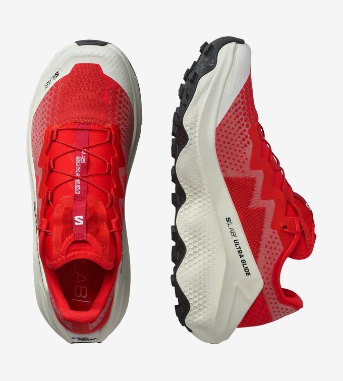 Salomon S/Lab Ultra Glide Unisex – Fiery Red / Pompeian Red / Vanilla Ice - Interval Running