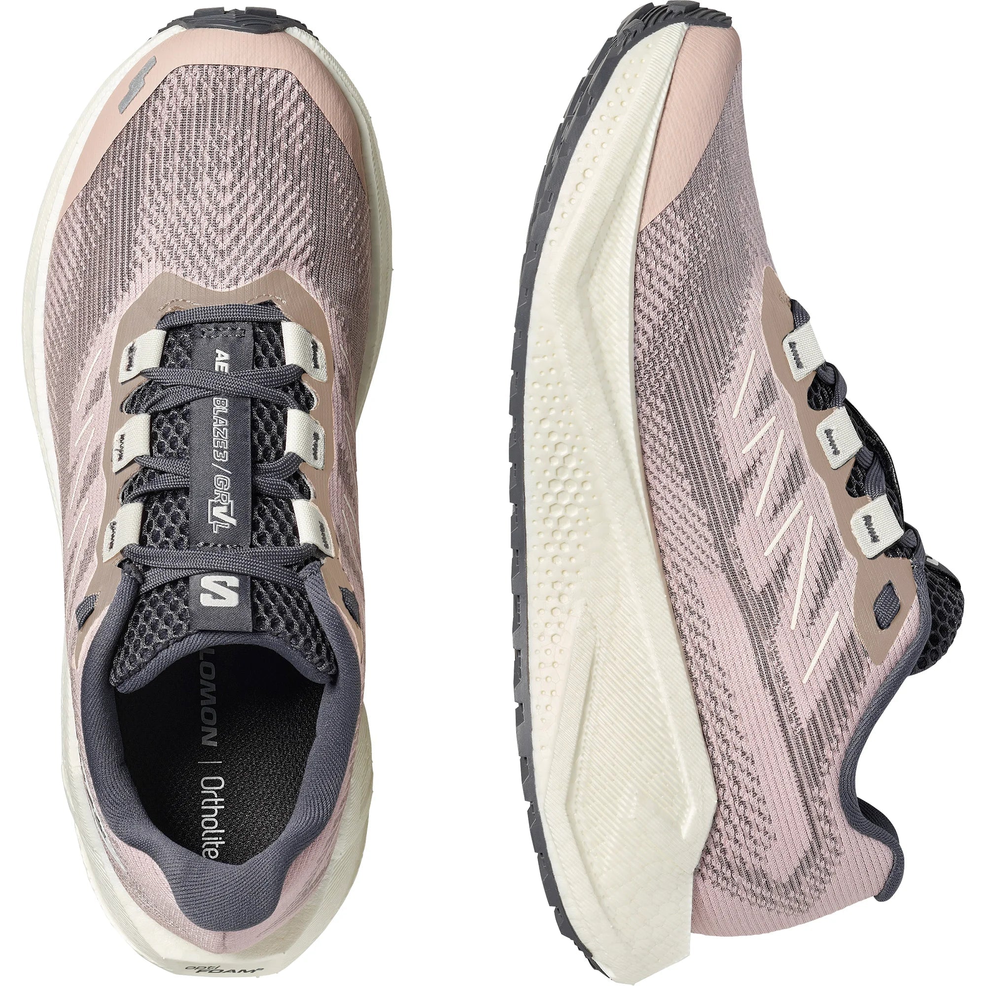 Salomon Women's Aero Blaze 3 GRVL | Shadow Gray / Vanilla Ice - Interval Running