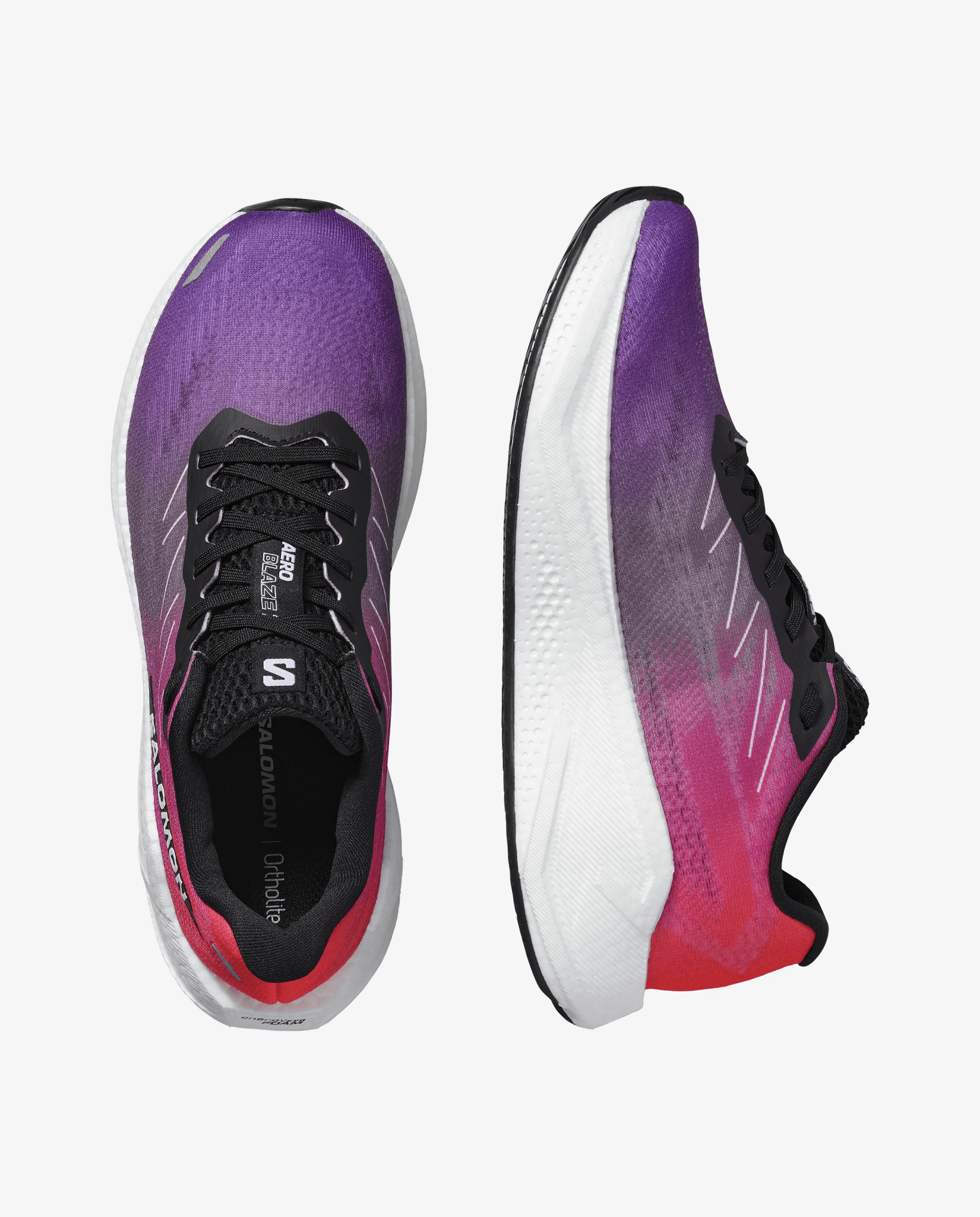 Salomon Women's Aero Blaze 3 | Neon Flame / Liberty / White - Interval Running