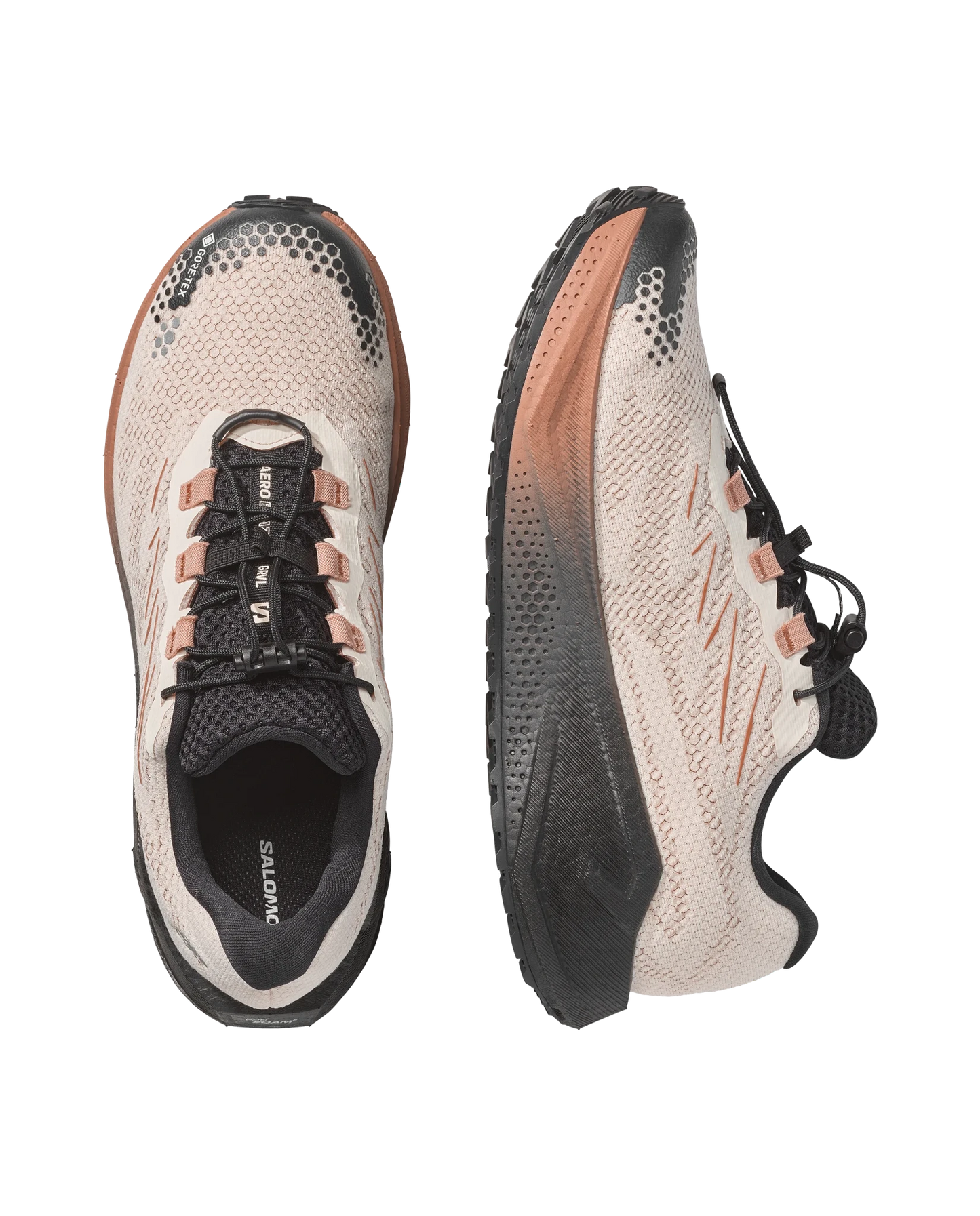 Salomon Women's Aero Blaze 4 GRVL GTX - Vanilla Ice / Black / Burro - Interval Running
