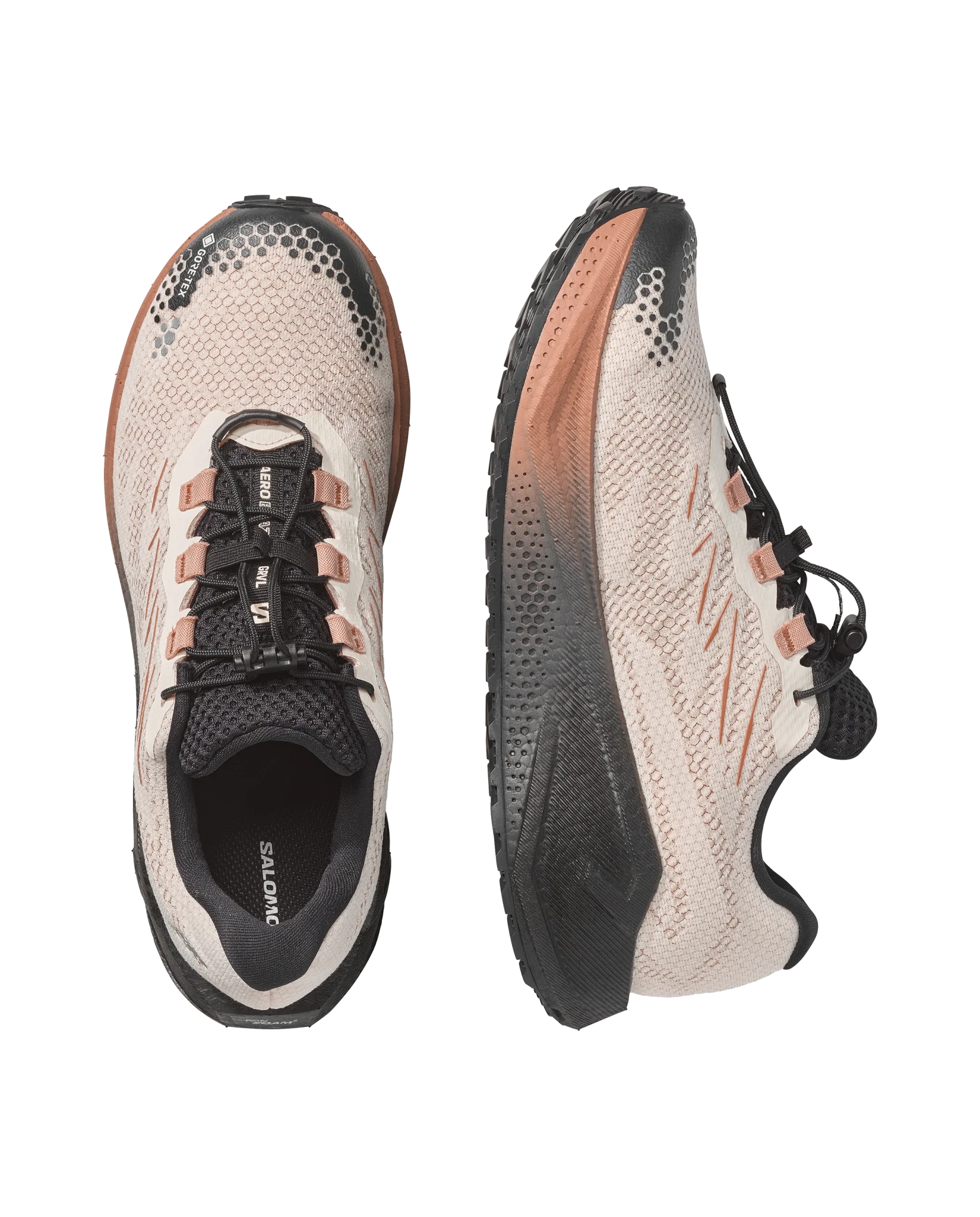 Salomon Women's Aero Blaze 4 GRVL GTX - Vanilla Ice / Black / Burro - Interval Running