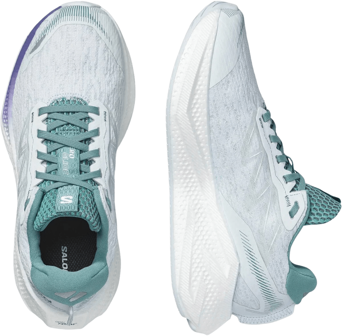 Salomon Women's Aero Glide 4 – Ancient Water / White / Oil Blue - Interval Running