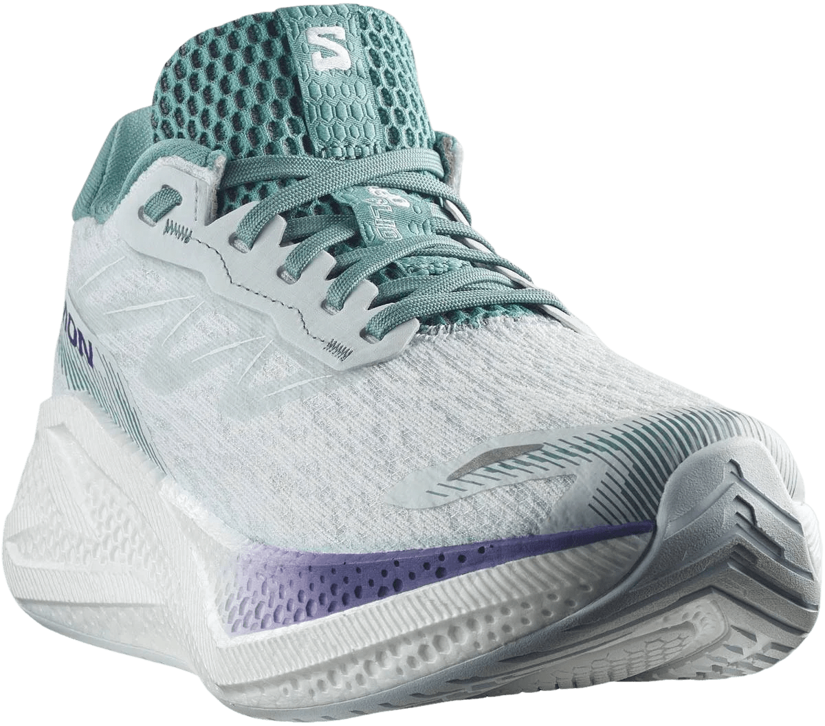 Salomon Women's Aero Glide 4 – Ancient Water / White / Oil Blue - Interval Running