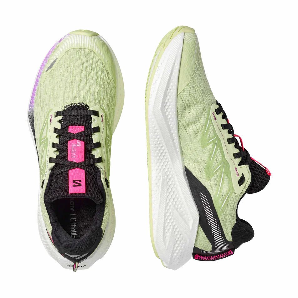 Salomon Women's Aero Glide 4 – Butterly / White / Black - Interval Running