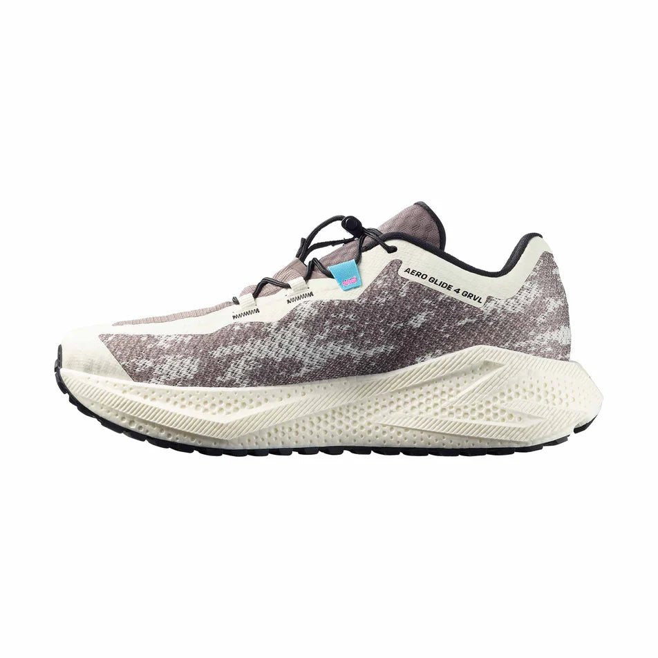 Salomon Women's Aero Glide 4 GRVL - Vanilla Ice / Black - Interval Running