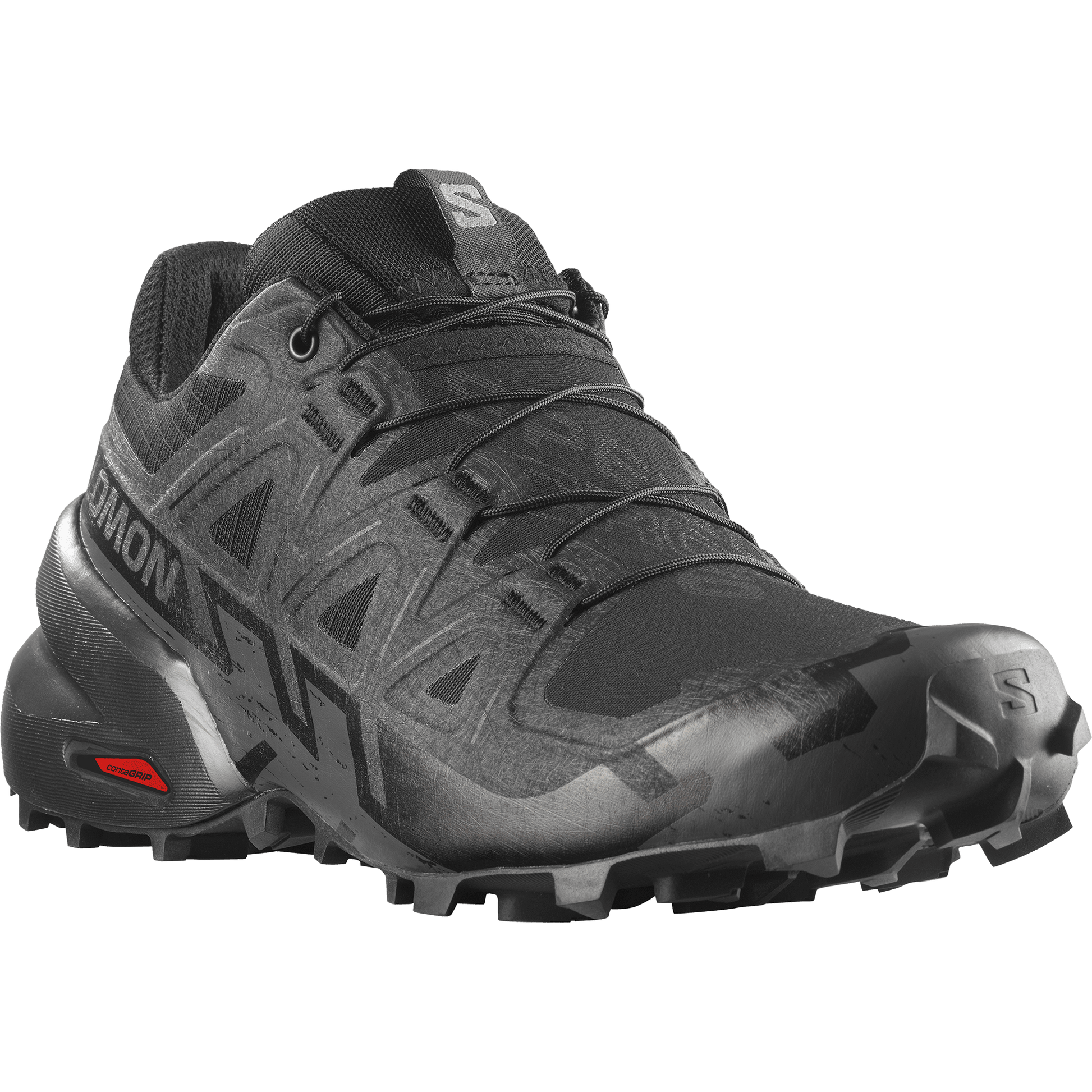 Salomon Women's Speedcross 6 – Black / Black / Phantom - Interval Running