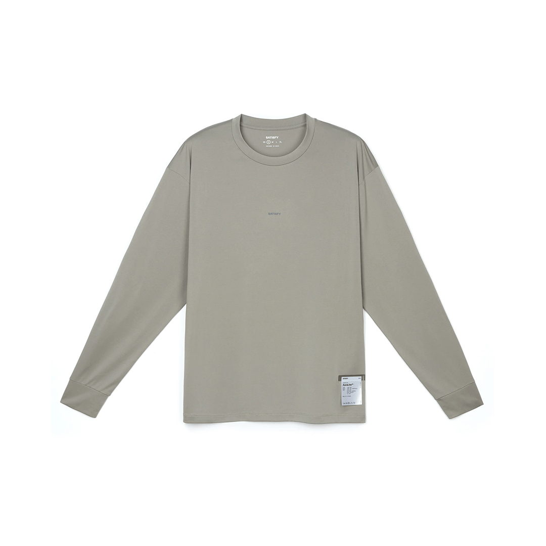 Satisfy AuraLite™ Long Sleeve T-Shirt | Aluminium - Interval Running