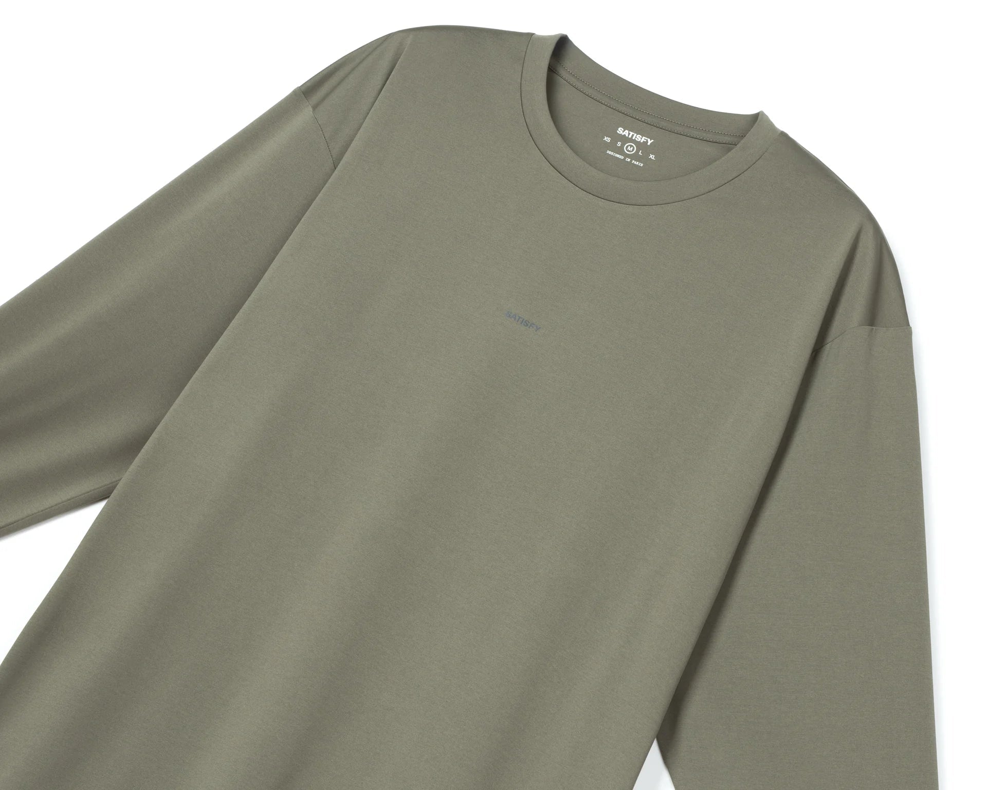 Satisfy AuraLite™ Long Sleeve T-Shirt | Dusty Olive - Interval Running