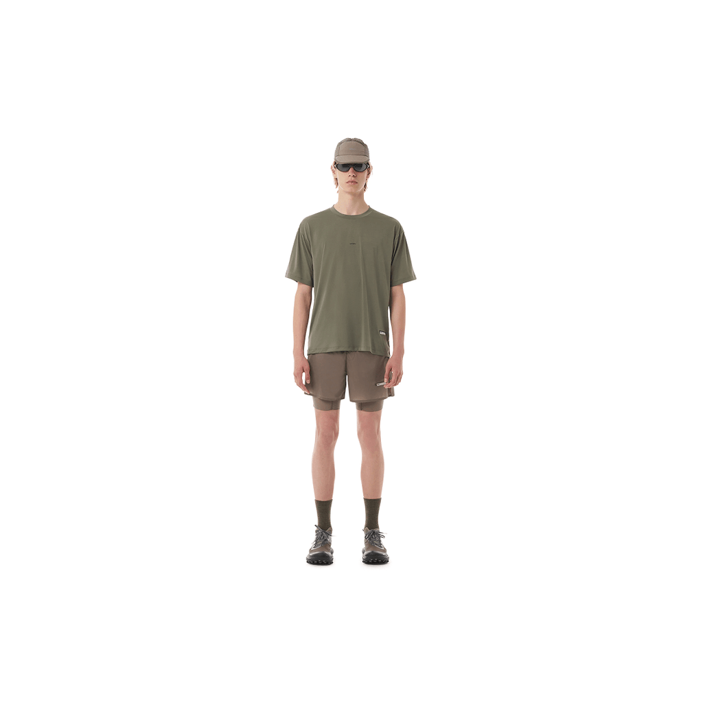 Satisfy AuraLite™ T-Shirt | Dusty Olive - Interval Running