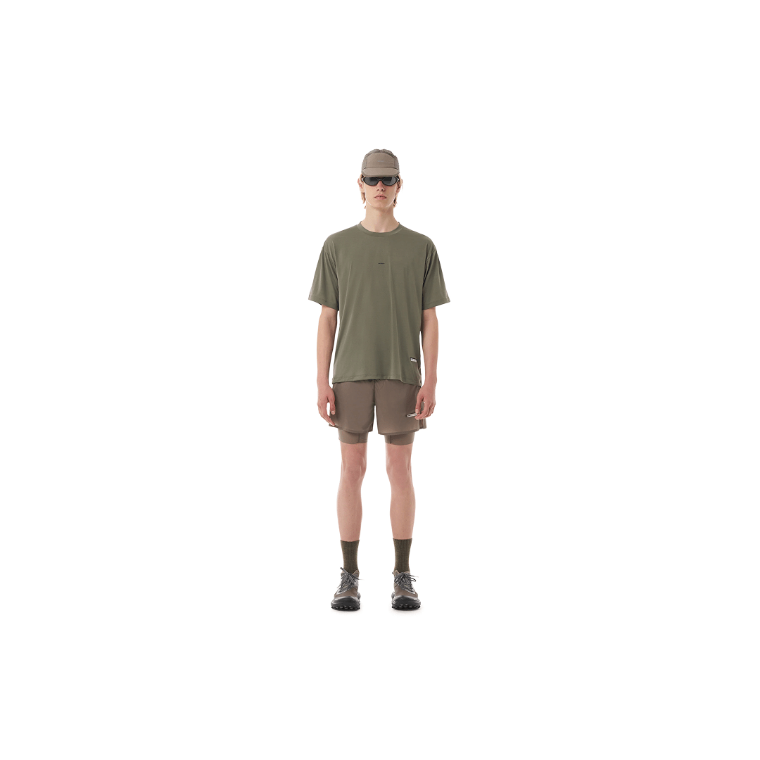 Satisfy AuraLite™ T-Shirt | Dusty Olive - Interval Running