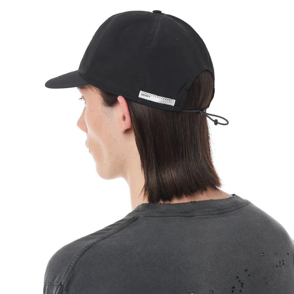 Satisfy FliteSilk™ 5 - Panel Pinch Cap | Black - Interval Running