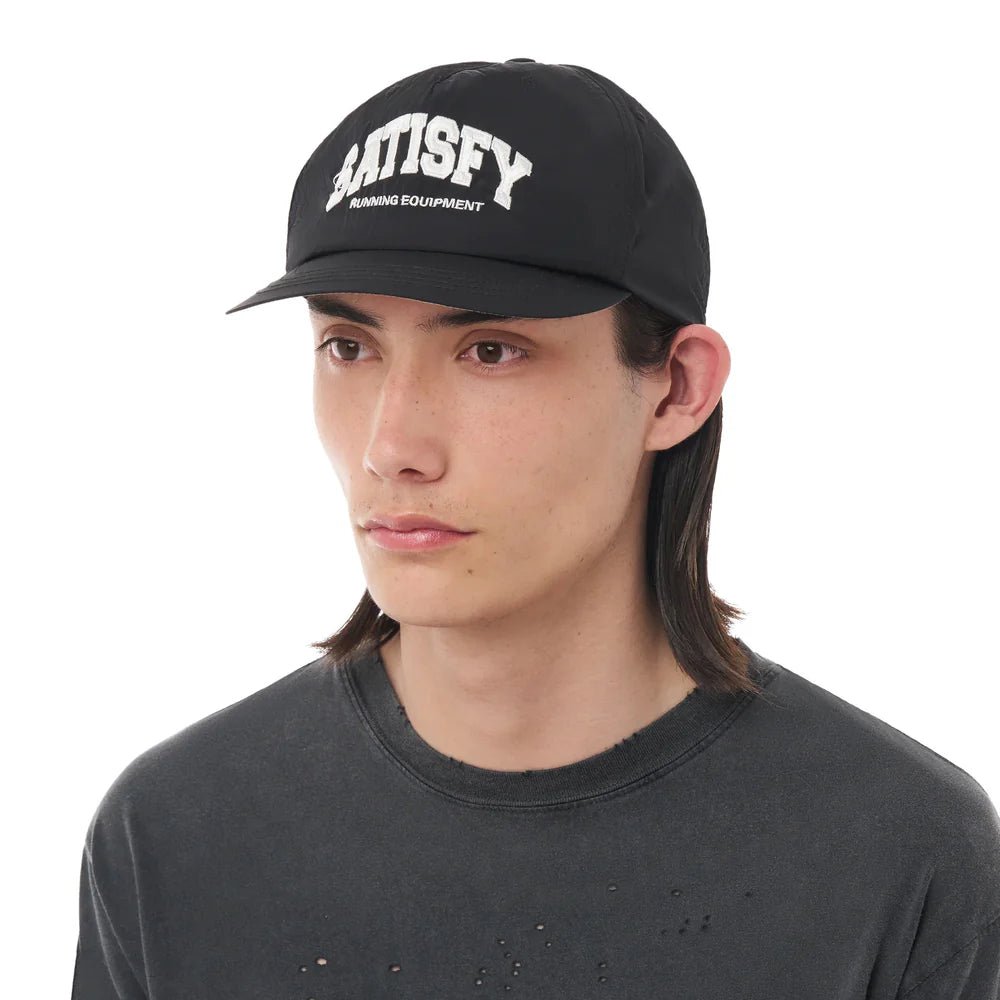 Satisfy FliteSilk™ 5 - Panel Pinch Cap | Black - Interval Running
