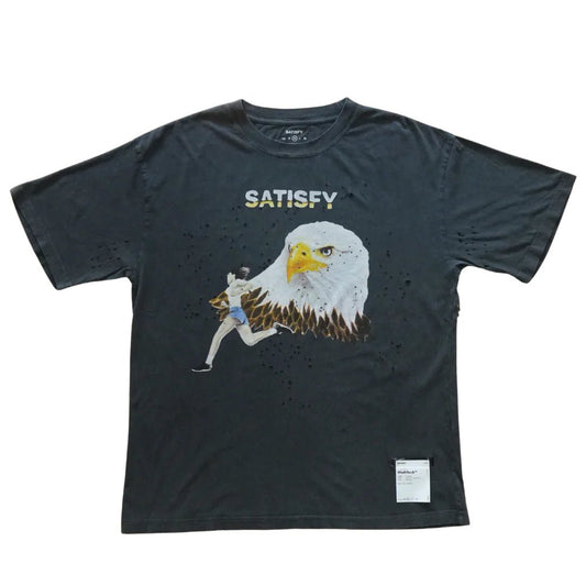 Satisfy MothTech T-Shirt | Aged Black - Interval Running