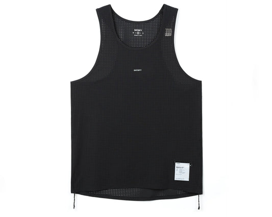 Satisfy Space - O™ Singlet | Black - Interval Running