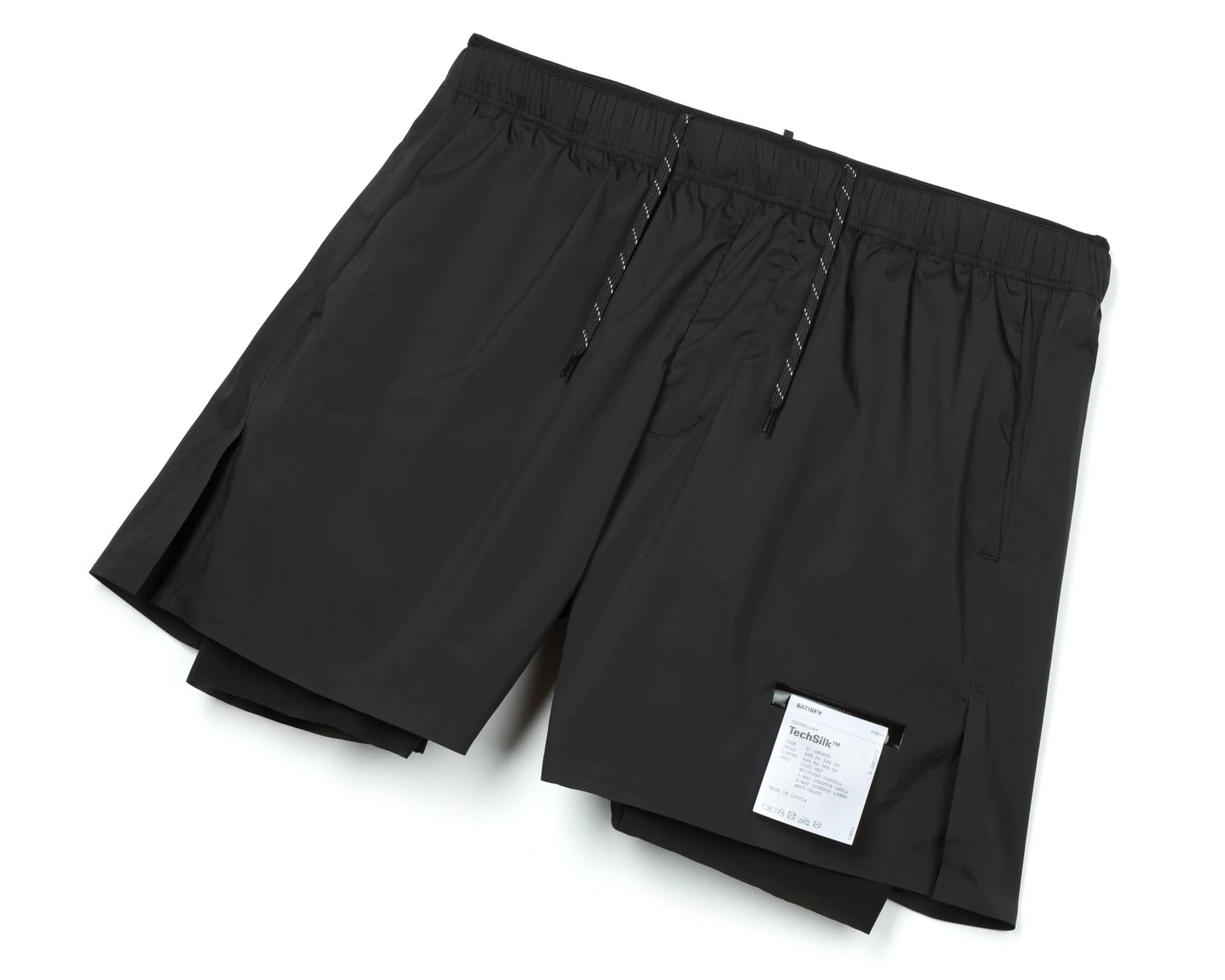 Satisfy TechSilk™ 5" Shorts | Black - Interval Running