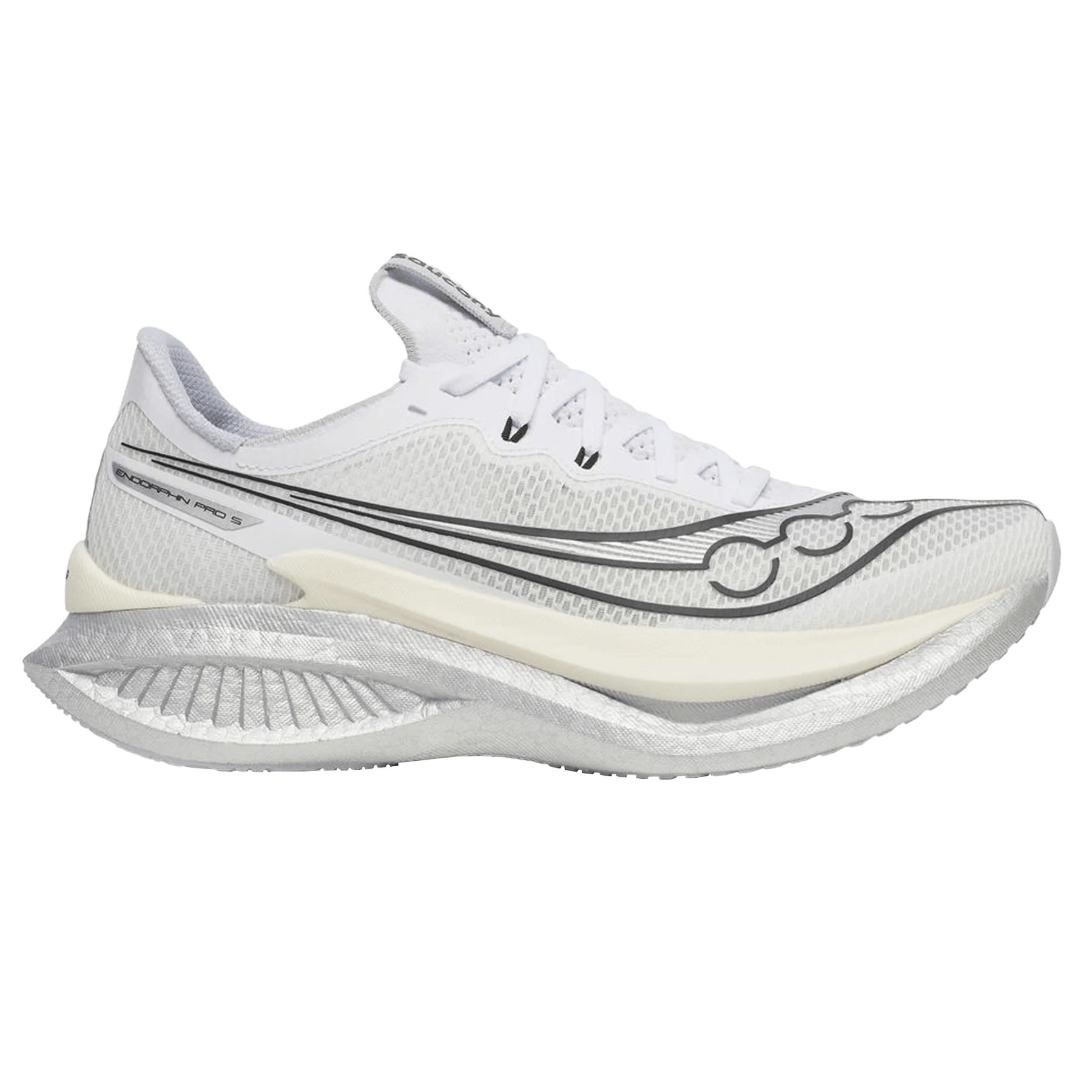 Saucony Men's Endorphin Pro 5 - White / Black - Interval Running