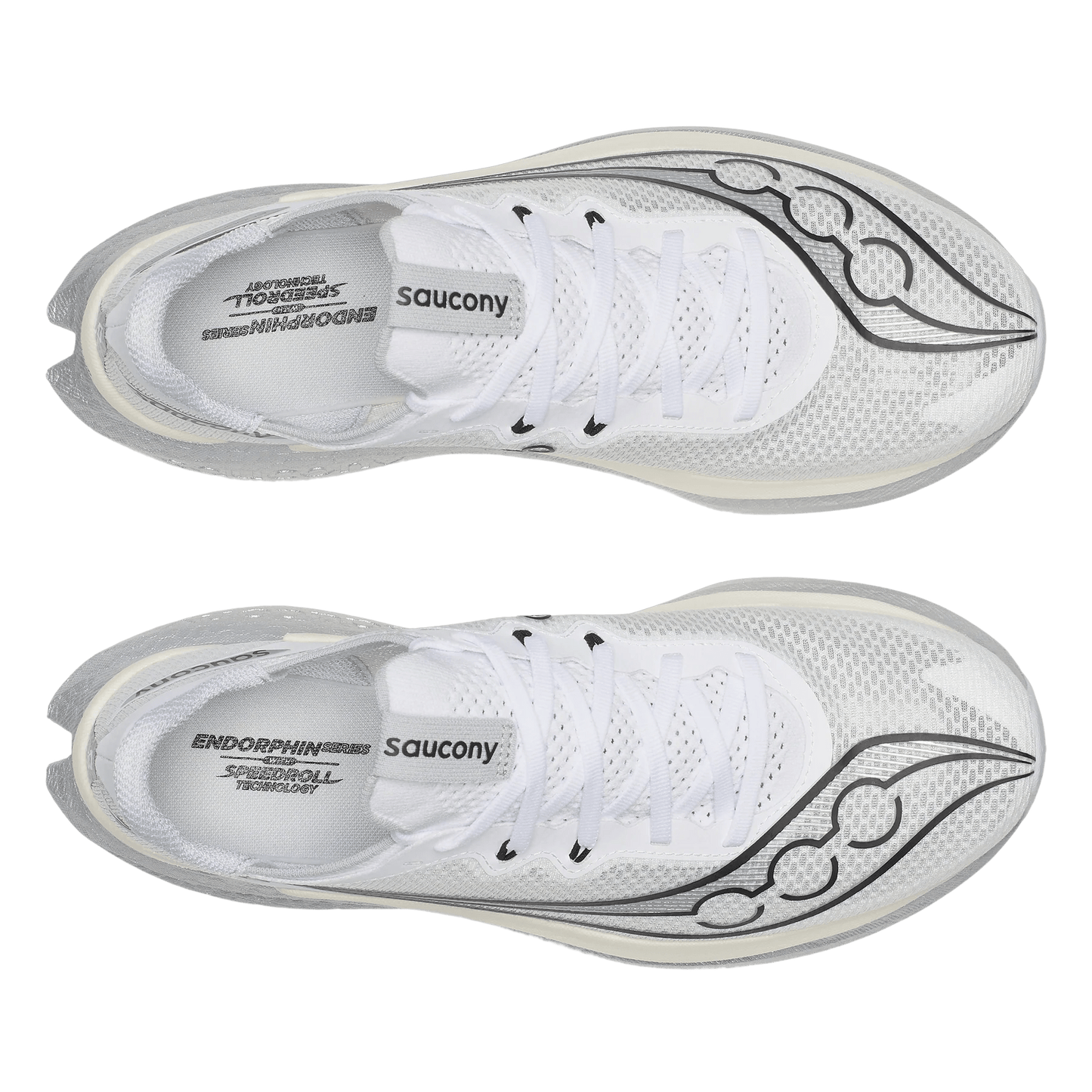 Saucony Men's Endorphin Pro 5 - White / Black - Interval Running
