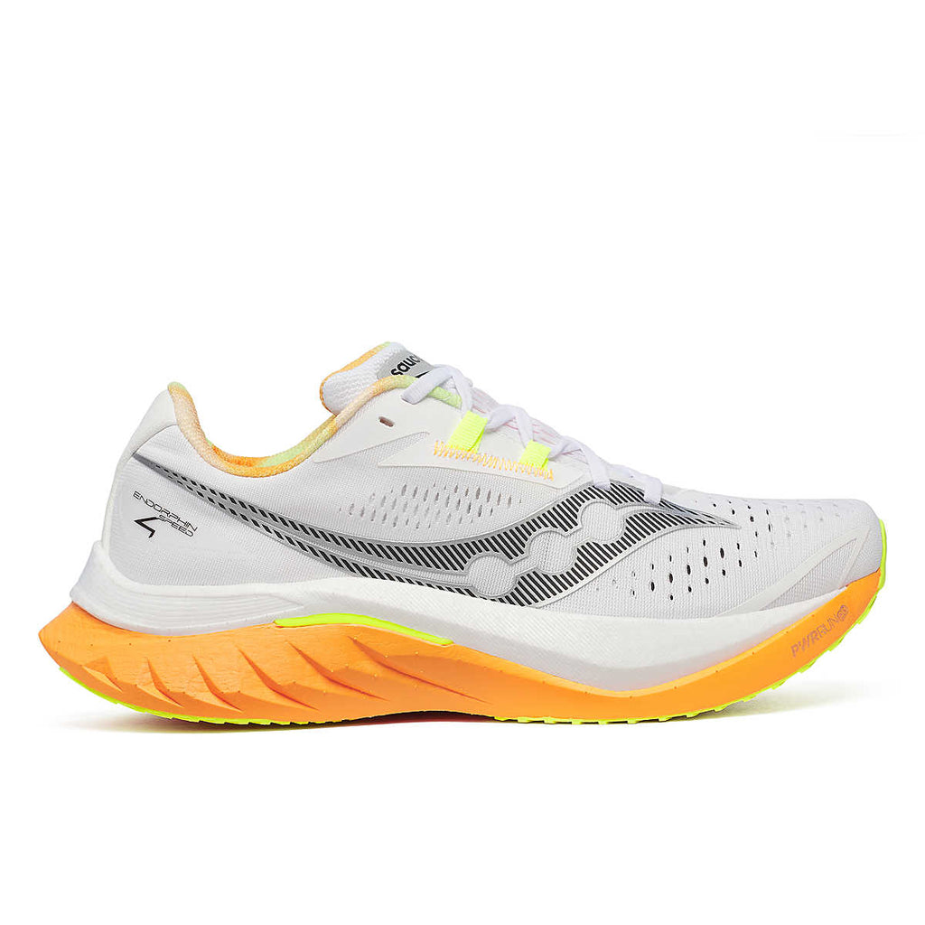 Saucony Men's Endorphin Speed 4 - White / Peel - Interval Running