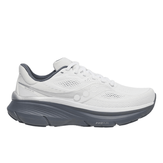 Saucony Men's Guide 19 - White / Shadow - Interval Running