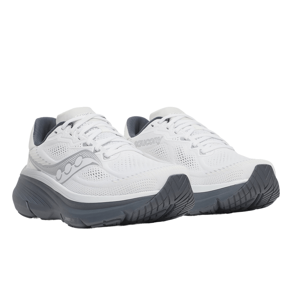 Saucony Men's Guide 19 - White / Shadow - Interval Running