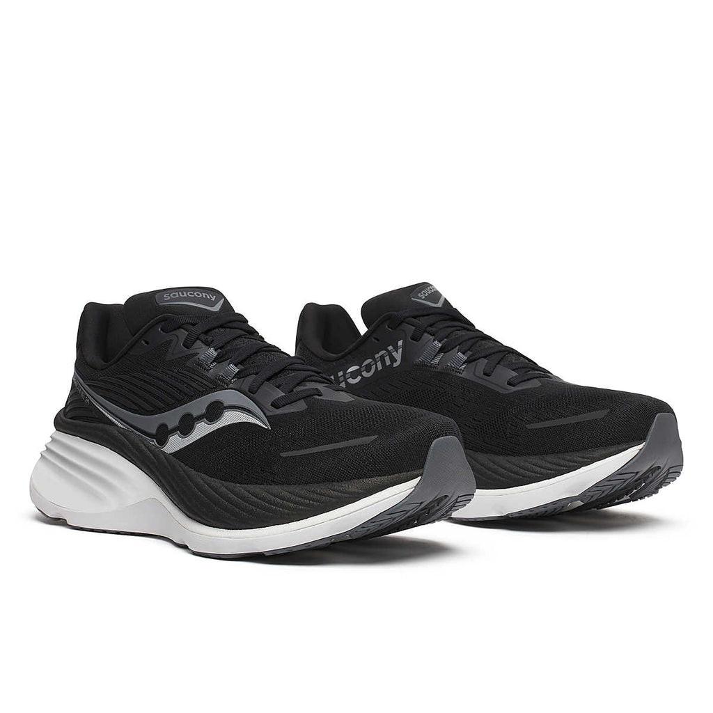 Saucony Men's Hurricane 24 - Black / Carbon - Interval Running
