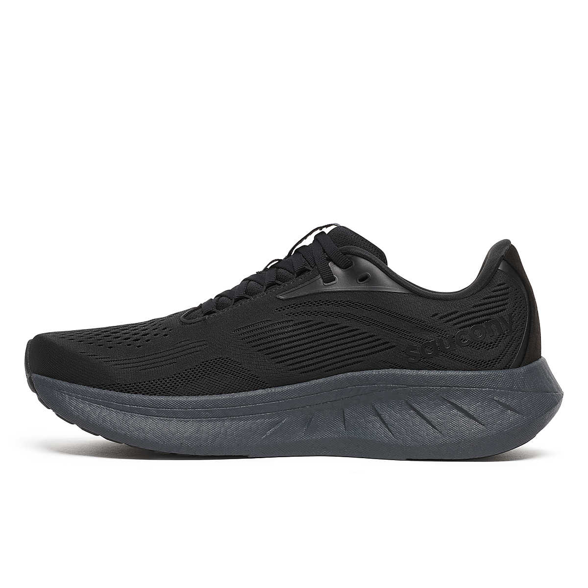 Saucony Men's Ride 18 - Black | Black - Interval Running