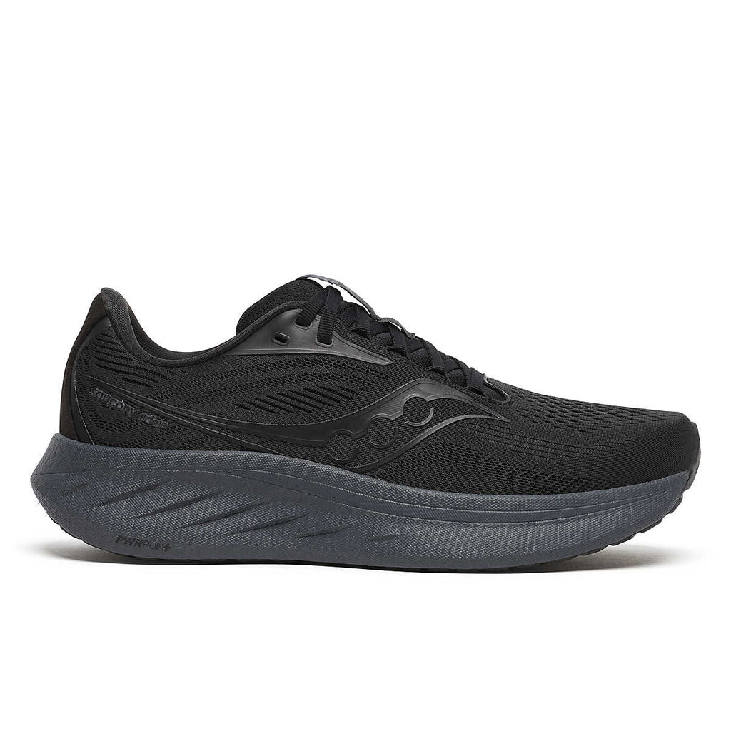Saucony Men's Ride 18 - Black | Black - Interval Running